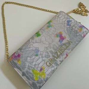 Graziella Italian Brand Wallet Bag with Gold Hardware.